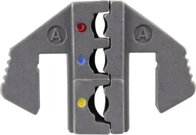 Produktbild von TOOLCRAFT PLE-0A Crimp-Einsätze Isolierte Kabelschuhe, Isolierte Flachstecker Quetschbereich: 0.5 bis 6 mm² Passend für