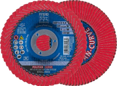 Productafbeelding van PFERD 67689056, 12,5 cm, 2,22 cm, 12200 omwentelingen per minuut, 60 gram, 10 stuks