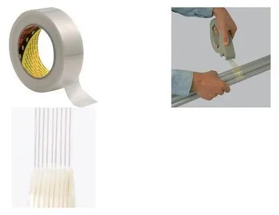 Image de 18 rouleaux de ruban adhésif filamentaire Scotch 89565050, transparent, 50 mm x 50 m