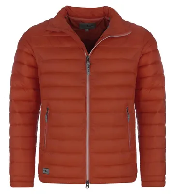 Produktbild von Blue Wave Herren Steppjacke Ivan Unifarben - Leichte Jacke gesteppt mit Stehkragen in Daunenoptik Übergangsjacke in Terra Größe S