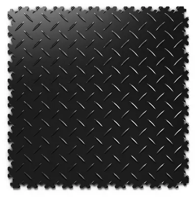 Produktbild von PVC-Bodenfliese Mosolut Machine Industrial+, diamant, Schwarz