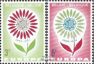 Produktbild von Briefmarken Belgien 1964 Mi 1358-1359 (kompl.Ausg.) postfrisch Europa