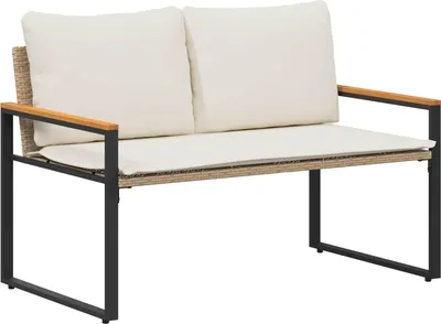 Immagine prodotto di panchina Beige e Bianco Crema 115 x 65 x 72 cm Rattan