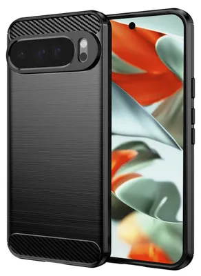 Immagine prodotto di Custodia Techsuit Carbon Silicone Back Cover per Google Pixel 9 Pro XL - Nero