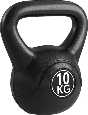 Obrázok produktu pre HOMCOM Kettlebell – guľová činka s hmotnosťou 10 kg, naplnená pieskom, čierna