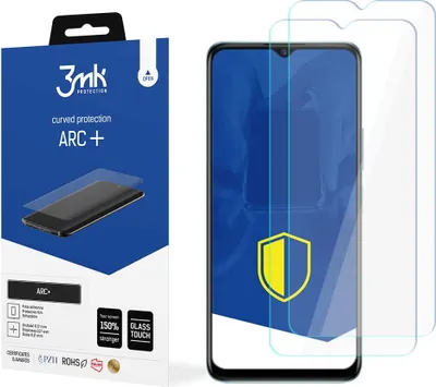 Produktbild von 3mk Display Schutzfolie ARC+ für Vivo Y76 5G  0,17mm Self-Heal (2 Stück)