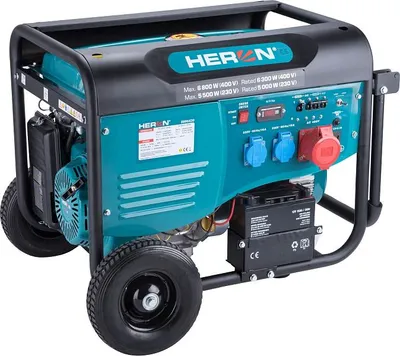 Obrázok produktu pre Elektrocentrála HERON rámová benzínová, 6,8kW, 400V, elektrický štart