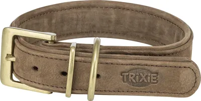 Produktbild von TRIXIE Pure Halsband, Leder extra breit - braun - 36–43 cm/30 mm