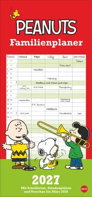 Produktbild von Peanuts Familienplaner 2027