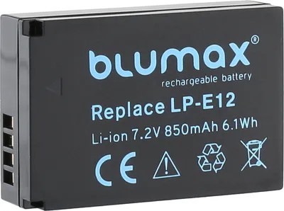 Produktbild von Blumax Akku für Canon LP-E12 EOS M200 M100 M50 EOS 100D 850 mAh