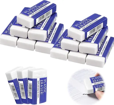 Produktbild von Radiergummi, weiche 2B-Radiergummis, Bleistift-Radiergummis für Zuhause, Büro, Skizzen, Malerei, Kunst, 12 Stück