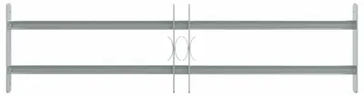 Image de vidaXL Grille de fenêtre Réglable avec 2 barres transversales 700-1050 mm