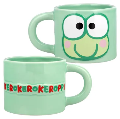 Keroppi-Keramiktasse, 400 ml, grün, offiziell lizenziert