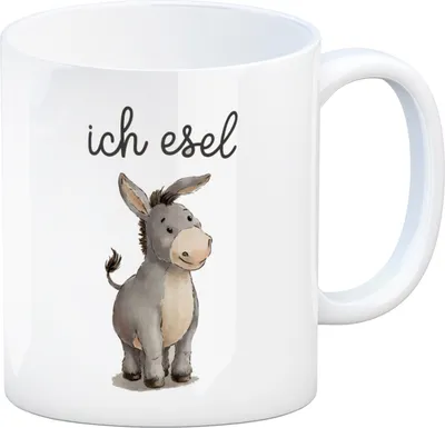 Produktbild von Ich Esel Kaffeebecher für Tierliebhaber