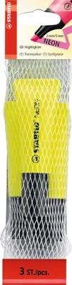 Produktbild von Textmarker - STABILO NEON - 3er Pack - gelb