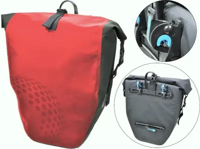 Produktbild von Filmer Premium 49612 Fahrradtasche Trekking für Gepäckträger - rot