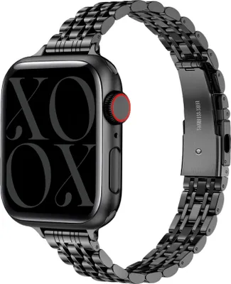Produktbild von Apple Watch Stahlarmband 'Slim' (Schwarz) - 38/40/41/42mm