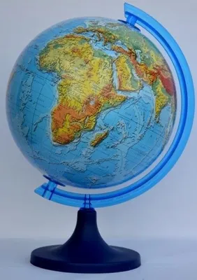 Zdjęcie produktu dla Zachem Globus Fizyczny 3D 25 Cm - Mapa Świata, Nauka Geografii