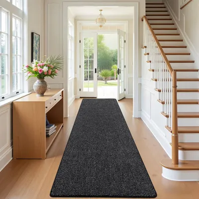 Obrázek produktu pro Elzusha - Protiskluzová podložka, dlouhá, 60 x 300 cm, černá a šedá
