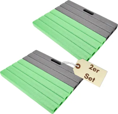 Produktbild von 2er Set Kniekissen Garten Kniematte Gartenarbeit Knieschützer Schutz Kniekissen Matte Sitzkissen Kniepolster Mehrzweck Knieschoner Arbeiten 40x30