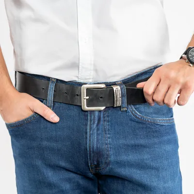 Produktbild von Tom Schneidermänner Ledergürtel Klassische Leder TG1008R15/791 40mm Gürtel Schwarz