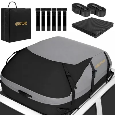 Produktbild von Dachbox Dachtasche Dachgepäcktasche - 550 Liter - Grau - Wasserdicht - Antirutschmatte