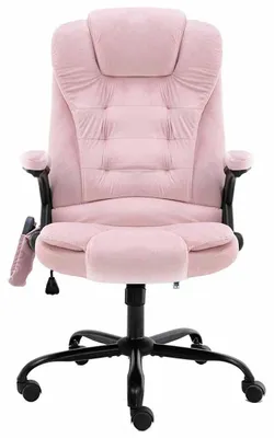 Obrázek produktu pro masážní kancelářské křeslo vidaXL Pink Velvet