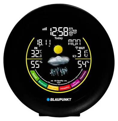 Produktbild von Wetterstation BLAUPUNKT WS35BK APP, schwarz
