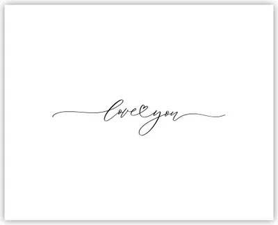 Produktbild von Poster - Poster ohne Rahmen - Ich liebe dich handschriftlich - 50x40 cm - Wand Bild - Wanddeko - Wandbilder - Kunstposter - Wandposter - Bilder - Kunstdruck - Wanddekoration - P2XAA50x40-4644