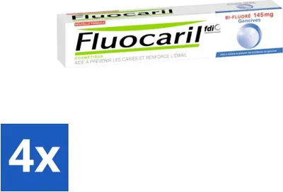 Immagine prodotto di Dentifricio Fluocaril con fluoro (75 ml) - confezione risparmio - 4 pezzi