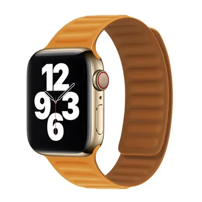Obrázok produktu pre Techsuit Remienok na hodinky (W035) pre mužov - Apple Watch 1/2/3/4/5/6/7/8/SE/SE 2/Ultra (42/44/45/49 mm) - oranžový