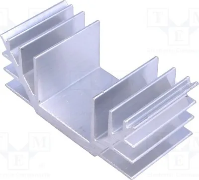 Produktbild von 1x Radiator: geprägt U H: 30mm W: 74mm L: 35mm Aluminium  Kühler