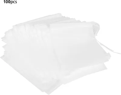 Immagine prodotto di 100 pezzi 7 x 9 cm bustine di tè monouso sicure, foglie, filtro, colino, bustine di tè, accessori