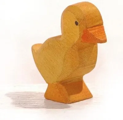 Produktbild von Ostheimer Entenküken Holzfigur, handgefertigt, zurückhaltende Gestaltung, 2 cm