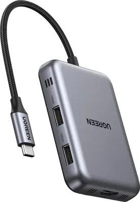 Immagine prodotto di Lettore di schede SD/TF Ugreen USB-C 7 in 1 da HDMI USB-C a USB-A - Grigio
