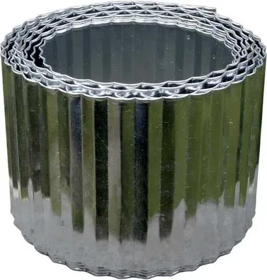 Image de Bordure acier ondulé - 600 x H 14 cm - acier