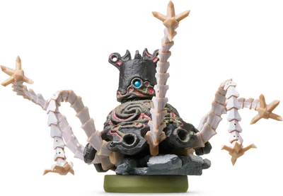 A Guardian amiibo figure from The Legend of Zelda: Breath of the Wild, shown from the front on a white background.