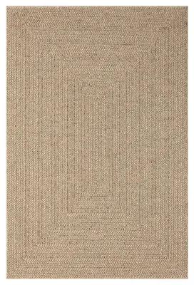 Image de Tapis d'intérieur/d'extérieur LYN13 REZY 1, aspect jute ton sur ton