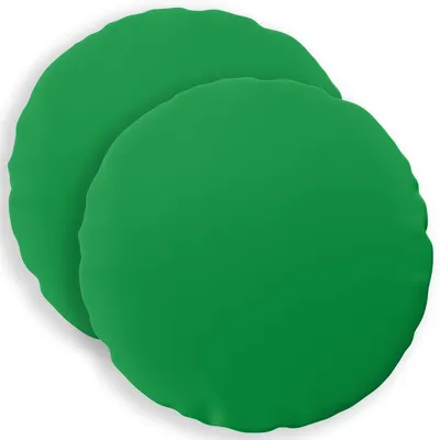 Immagine prodotto di vidaXL, 2 federe per cuscini, HEERLEN, verde, diametro 50 cm, poliestere