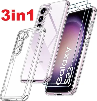 Produktbild von 3in1 Samsung A35 Schutzglas 2x 9H Panzerfolie Handy Hülle Case Glas