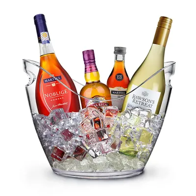 Produktbild von 8L Eiseimer Champagner Eimer,Eis Eimer,Weinkühler Sektkühler,große Eiskübel, Küchenobst und Gemüse Vorratsbehälter Behälter