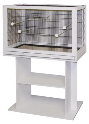 Produktbild von Kerbl Vogelkäfig Fips (L x B x H 100 x 50 x 60 cm, mit Kunststoffwanne) 82911