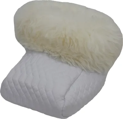 Produktbild von Fußsack Fußwärmer Lammfell hochwollig Weiß