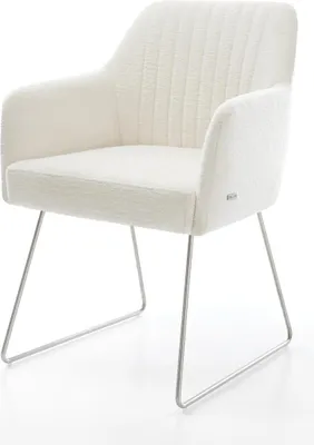 A studio shot of a single armchair.
