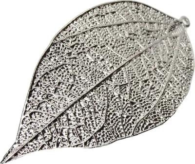 Produktbild von Metal Haarnadel / Haarklammer Blatt in der Farbe Silber