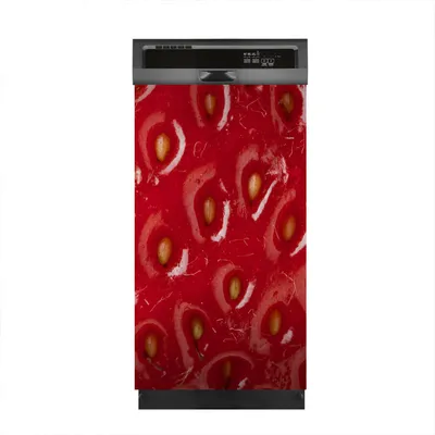 Produktbild von Aufkleber sticker 45x80 cm Dekorative folie Spülmaschine - Makro der Erdbeer
