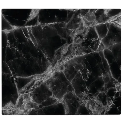 Zdjęcie produktu dla Szklana płyta ochronna MARBLE BLACK na kuchenkę – duża, ZELLER