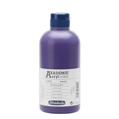 Produktbild von Brilliantviolett 500ml Acrylfarbe - AKADEMIE Acryl - Schmincke 23 440 028