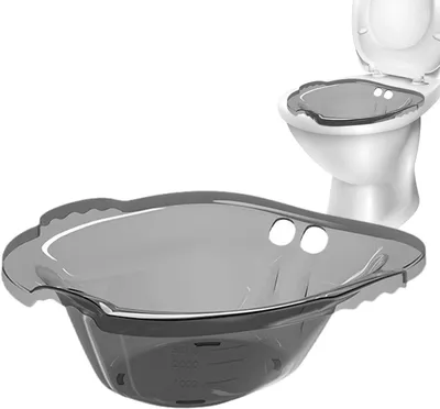 Produktbild von Sitzbadewanne, Sitzbad, Bidet-Sitz, Badewanne, Waschbecken, Ergonomisches Sitzbad für Toilettensitz, für Schwangere, Hämorrhoiden