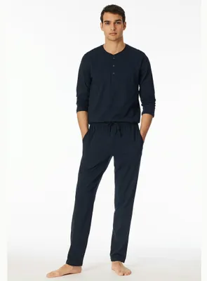 Produktbild von Schiesser Herren Hose lang Gr. 56 dunkelblau